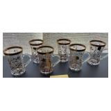 J2 - VINTAGE ITALIAN LAVORATO A MANO GLASS MUGS