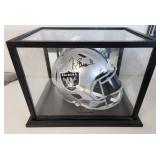 J2 - RAIDERS FOOTBALL HELMET SIGNED W/COA (F231)
