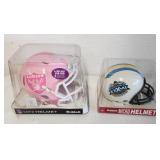 J2 - RAIDERS PINK MINI & SUPERBOWL MICRO HELMETS