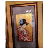 J2 - VINTAGE JAPANESE WALL ART 25X15" (F1)