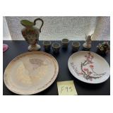 J2 - DECORATIVE PLATES, SAKI CUPS, FIGURINES (F95)