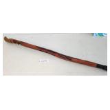 J2 - CARVED WOODEN WALKING STICK (L200)