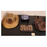 J2 - CROSSBODY BAG, COWBOY HAT, EYEGLASS CASES