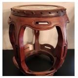 J2 - VINTAGE GARDEN BARREL STOOL (F9)