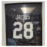 J2 - JACOBS #28 AUTOGRAPHED JERSEY FRAMED (L32)