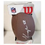 J2 - SIGNED OFFICIAL NFL REPLICA FOOTBALL W/COA