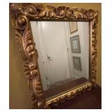 J2 - WALL MIRROR WITH ORNATE FRAME 21X25" (F173)
