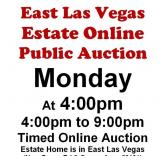 WELCOME TO OUR MON. @4pm ONLINE PUBLIC AUCTION