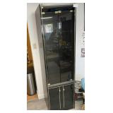 J2 - TALL CABINET W/ TINTED GLASS DOORS (L77)