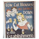 J2 - VINTAGE-STYLE HUMOROUS BAR SIGN (L9)
