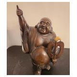 J2 - VINTAGE BRONZE BUDDHA 17"T (F186)