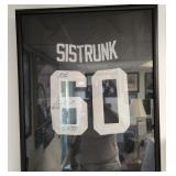J2 - RAIDERS SISTRUNK #60 SIGNED JERSEY FRAMED (L6