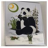 J1 - VINTAGE PANDA NATURE ILLUSTRATION PRINT (B38)