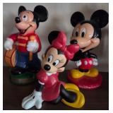J1 - THREE VINTAGE DISNEY CHARACTER FIGURINES