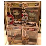 J1 - LOT FOUR FUNKO POP FIGURES (B82)