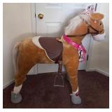 J1 - LARGE PLUSH TOY HORSE WITH  ACCESSORIES (B58)