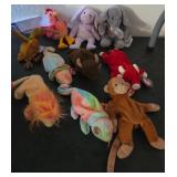 J1 - LOT ASSORTED PLUSH TOYS (E329)