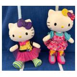 J1 - LOT OF TWO HELLO KITTY DOLLS (K29)