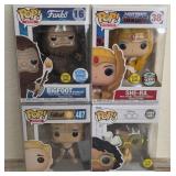 J1 - LOT FOUR FUNKO POP FIGURES (B16)