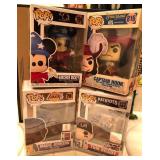 J1 - LOT FOUR FUNKO POP FIGURES (B92)