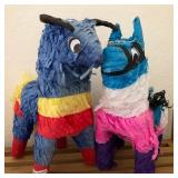 J1 - LOT OF TWO COLORFUL PINATAS (A173)