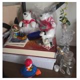 J1 - LOT ASSORTED COLLECTIBLE FIGURINES DECOR