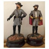 J1 - SET TWO CONFEDERATE MILITARY FIGURINES (A211)