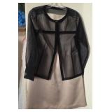 J1 - BLACK AND BEIGE SHEER JACKET (A136)