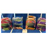 J1 - SET OF FOUR NINJA TURTLE LUNCH BOXES (K60)