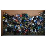 J1 - LARGE LOT ASSORTED GLASS MARBLES (A500)