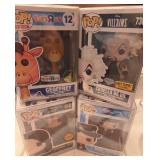 J1 - LOT FOUR FUNKO POP FIGURES (A58)