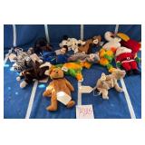 J1 - LOT ASSORTED PLUSH STUFFED ANIMALS (K125)