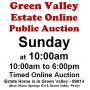 Sun.@10am - Green Valley Estate Pt.2 Online Auction 9/27