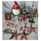 J4 - LOT OF CHRISTMAS ORNAMENTS AND DECOR