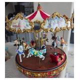 J4 - VINTAGE CAROUSEL MUSIC BOX (L143)