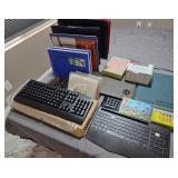 J4 - LOT OF KEYBOARDS NOTEBOOKS AND OFFICE
