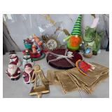J4 - LOT OF HOLIDAY DECORATIONS AND TOYS