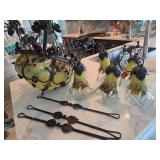J4 - LOT OF DECORATIVE METAL FRUIT HANGERS (L179)