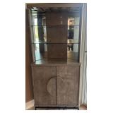 J4 - LOT OF DISPLAY CABINET WITH GLASS SHELVES