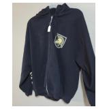J4 - BLACK ZIP HOODIE WITH CREST PATCH 2XL