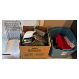 J4 - LOT OF KITCHEN ITEMS AND TEXTILES (K419)