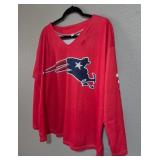 J4 - RED GRAPHIC L/S TOP SIZE 2XL
