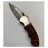 492 - FOLDING KNIFE WITH DAMASCUS BLADE (31)