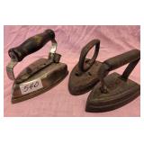 540 - THREE ANTIQUE IRONS (E16)