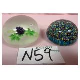 538 - BACCARAT & MURANO GLASS PAPERWEIGHTS (N59)