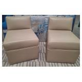 11 - PAIR OF CLIVE DANIEL OCCASIONAL CHAIRS (U24)