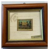 11 - MINIATURE ART FRAMED ART W/ 23K GOLD (Z60)