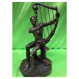 YIANNIS KOUTSIS ORPHEUS PLAYING A HARP SCULPTURE