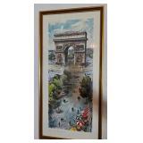 N1 - FRAMED WATERCOLOR ARC DE TRIOMPHE PARIS (L2)