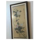 N1 - FRAMED ASIAN FLORAL ARTWORK (A5)